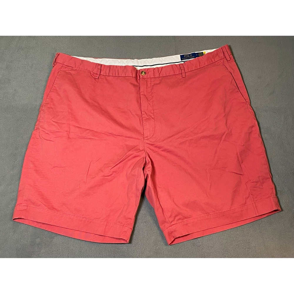 Polo Ralph Lauren Men's Classic Fit Stretch Chino Shorts Coral Big & Tall 48
